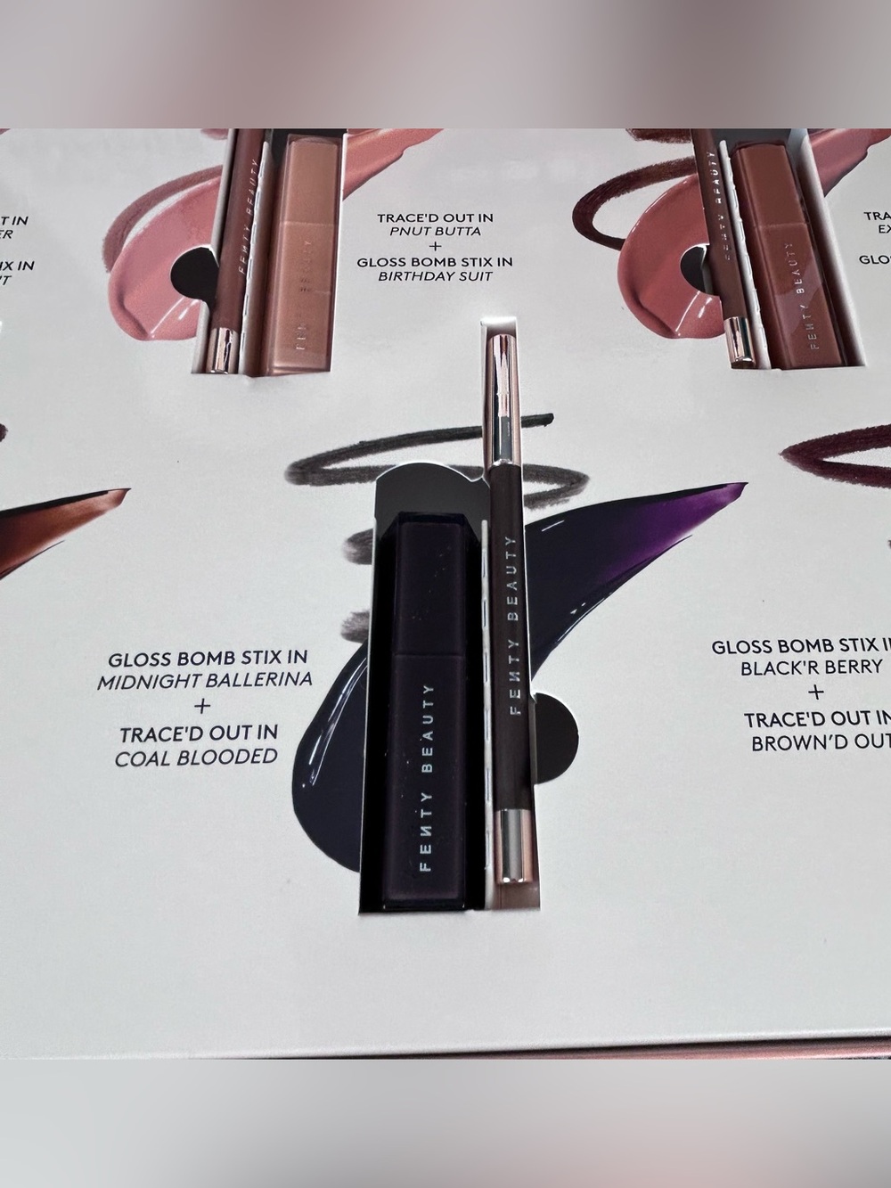 Fenty Beauty PR Vault Box 12 pc Mega Set Juicy Lip Combos ~ Gloss Stix & Liners - Picture 6 of 10